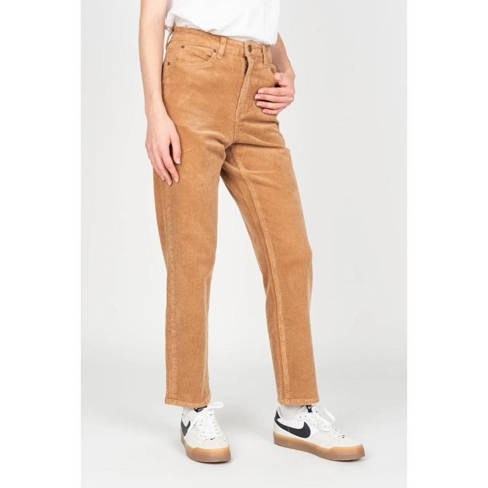 Womens Volcom‎ High Rise Corduroy Stone Straight Pants
